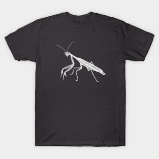 Praying Mantis Ink Art - cool detailed insect design T-Shirt